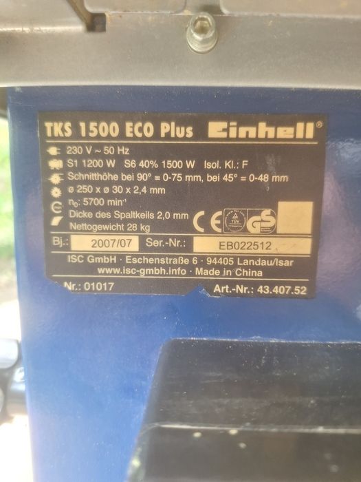 Circular cu masa Einhell 1500w