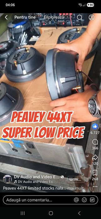 Caut "2buc. driver Peavey 44XT la schimb cu un jbl2241hpl