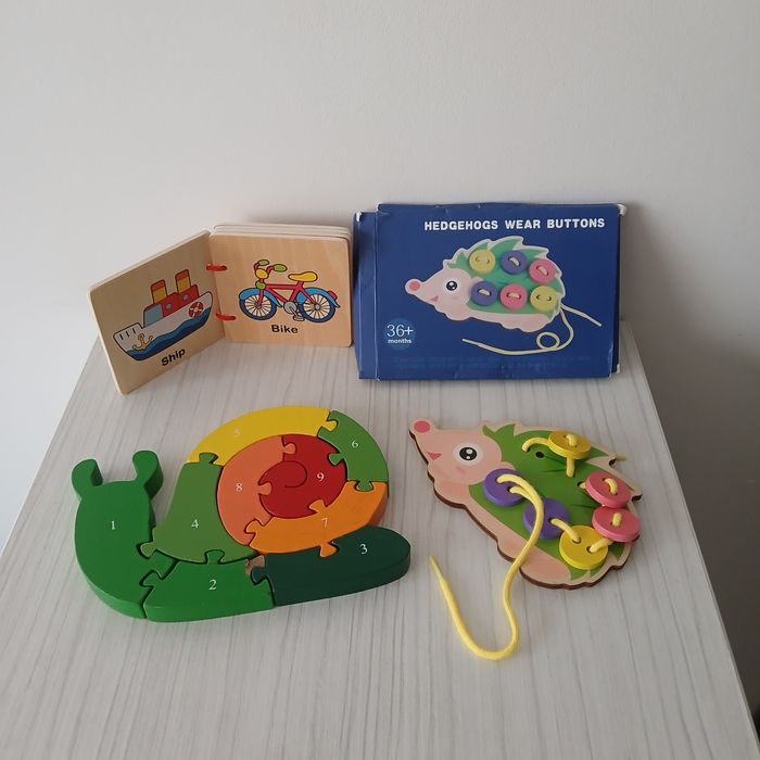 Образователни дървени играчки монтесори