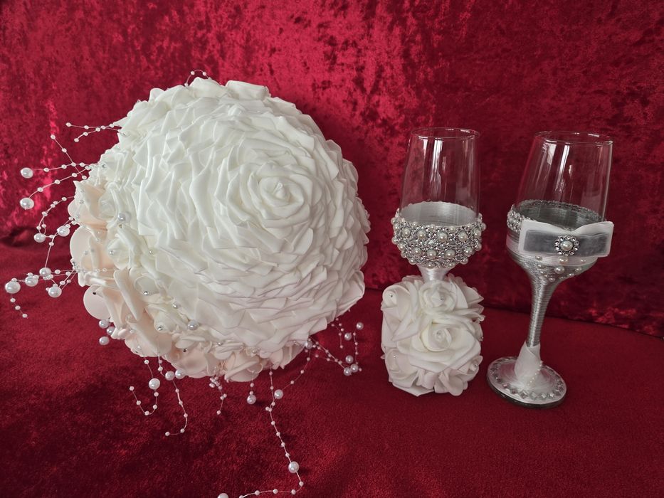 Buchet mireasa trandafir