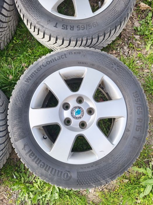 Гуми с джанти 15" 5х112 Continental Winter Contact 22 дот
