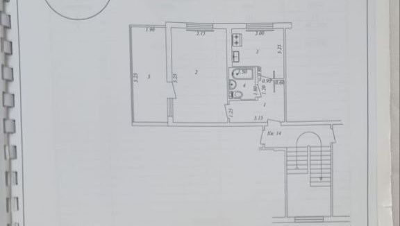 Себзар 1/5/5 балкон 2х6, 42м2