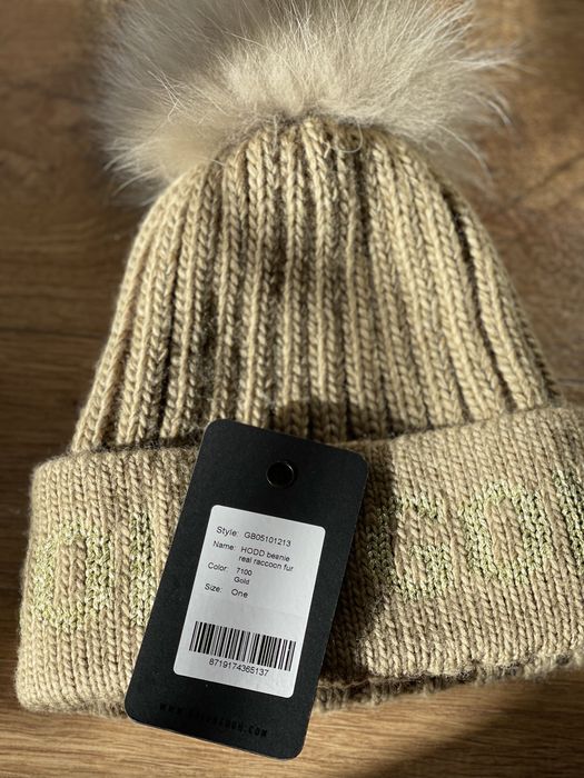 Beanie/ Fes Goldbergh cu blanita de raton
