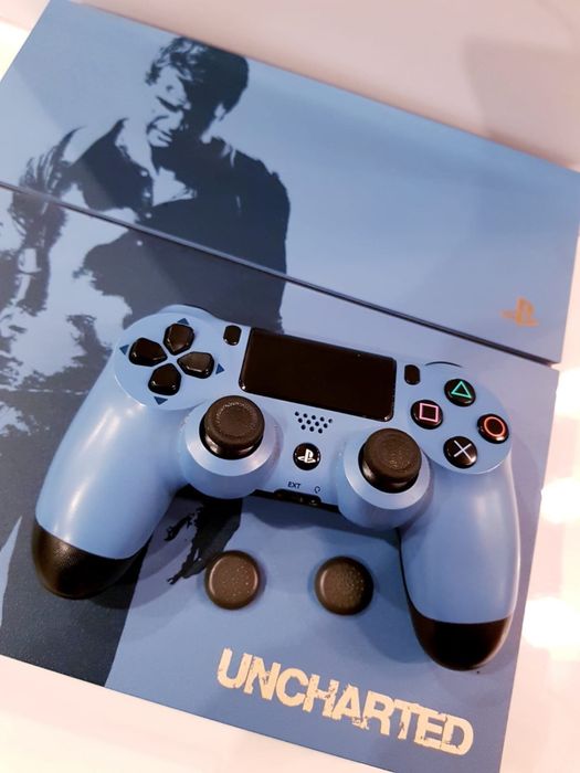 PlayStation 4 Limited Edition Uncharted + 20 Jocuri + Cutie Originală | Pachet Complet