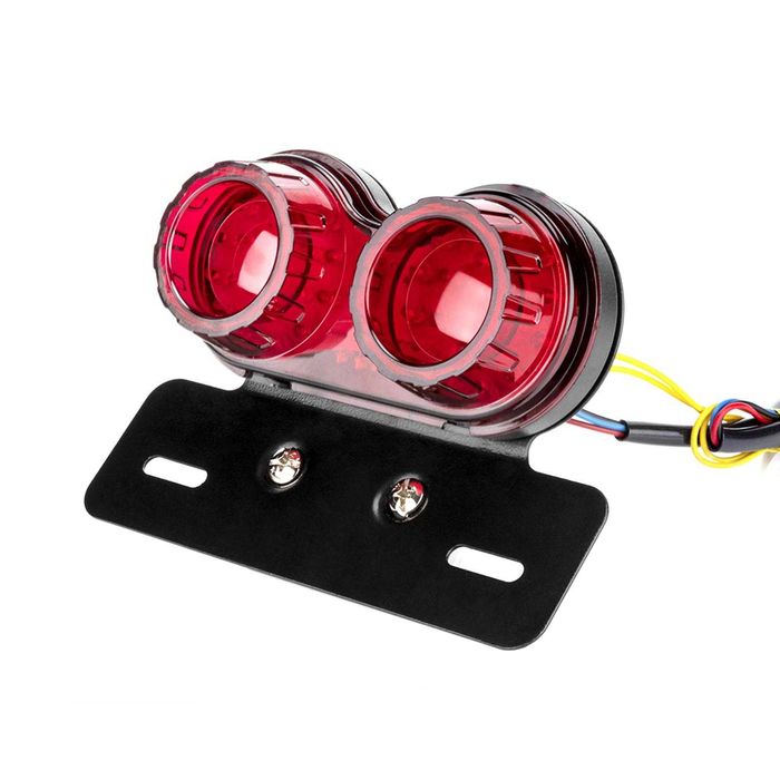 40 LED Стоп диоден за мотоциклет с вградени мигачи и стойка за номер.