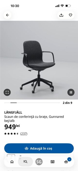 Vand scaun birou model LANGFJALL, IKEA