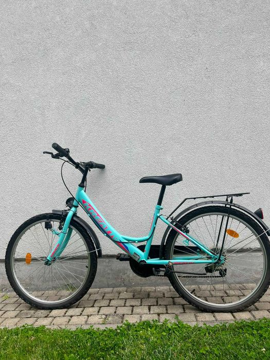 Bicicleta copii Kreativ 2414 Turcoaz 24"