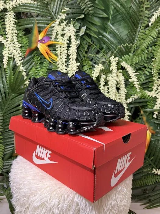 !НОВИ! Nike Shox TL | Black/Blue | + КУТИЯ