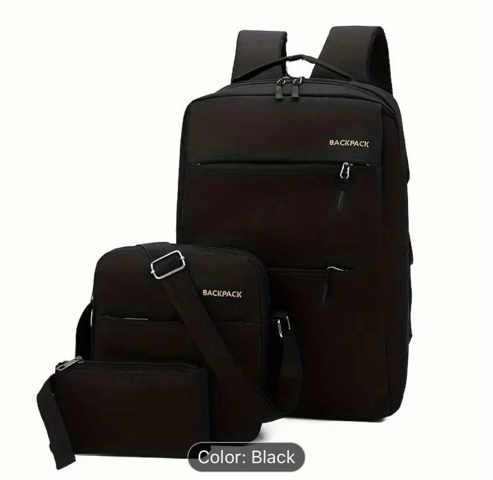 Комплект черна раница за лаптоп таблет калъф таблет чанта водоустойчив