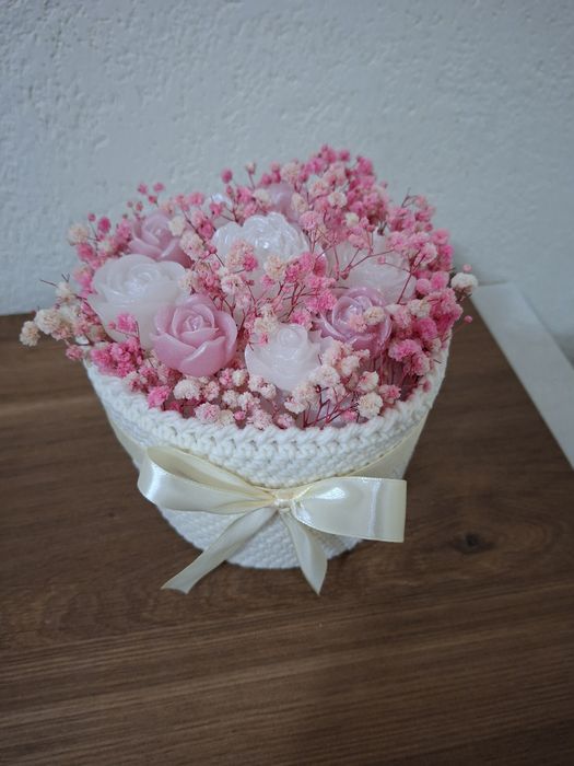 Букет от свещи ръчно изработени