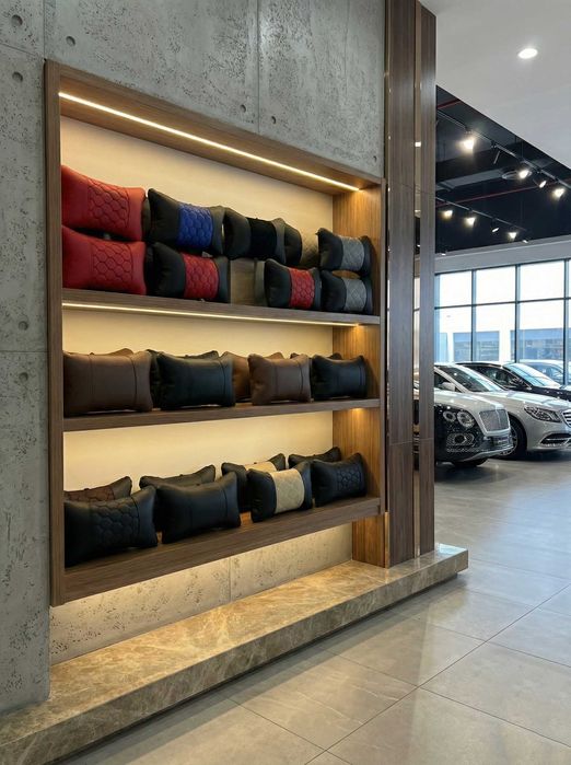 Автовъзглавнички-Стил Синьо