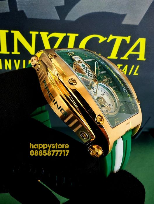 INVICTA Racing Monza Gold/Green, Инвикта нов ръчен часовник