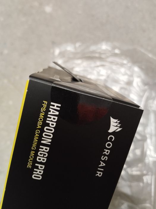 Mouse Gaming Sigilat, Corsair Harpoon RGB Pro cu Fir, Moba/FPS