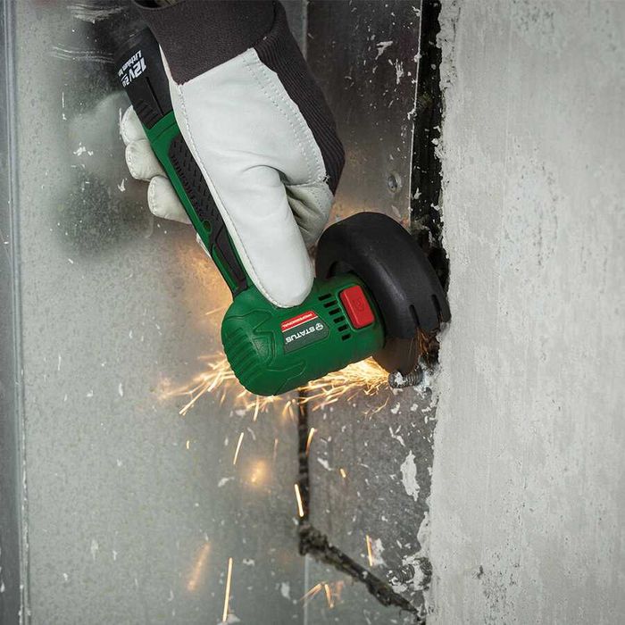 Акумулаторен безчетков ъглошлайф SH115E 12V 75-76 mm Status