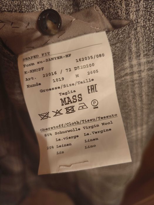 Sacou blazer slim de lux Eduard Dressler 48 50 M L lana si matase came