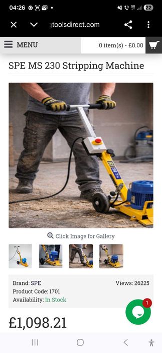 Masina Profesionala Decopertat Pardoseli SPE MS230 (Floor Stripper)