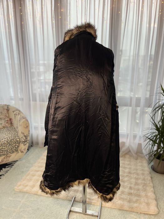 Haina din blana naturala de lup/coiot rara pe piata marime M/L sau S +