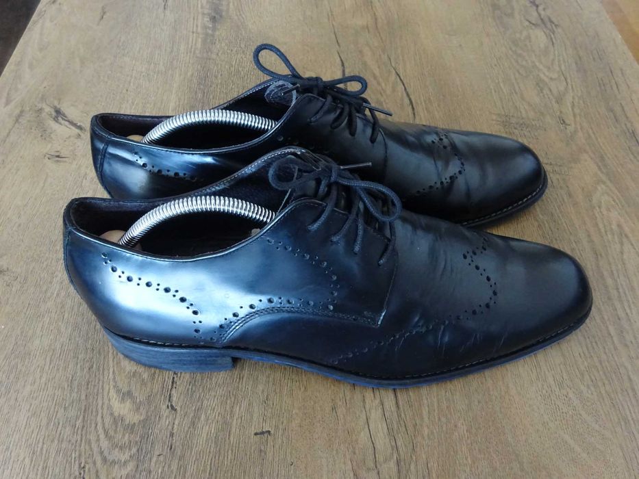 RALPH HARRISON Italia Pantofi din Piele Autentică Lăcuită Bărbați 43