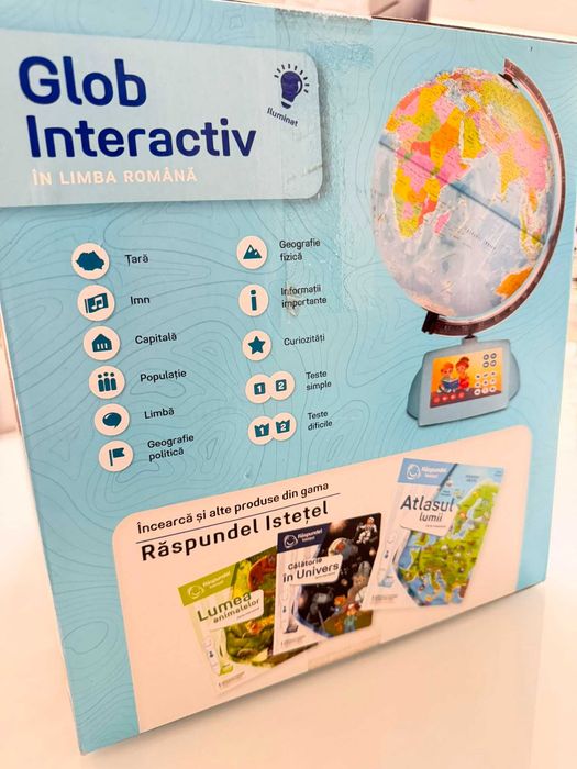 Glob interactiv Răspundel Istețel în limba română – nou, 6+ ani