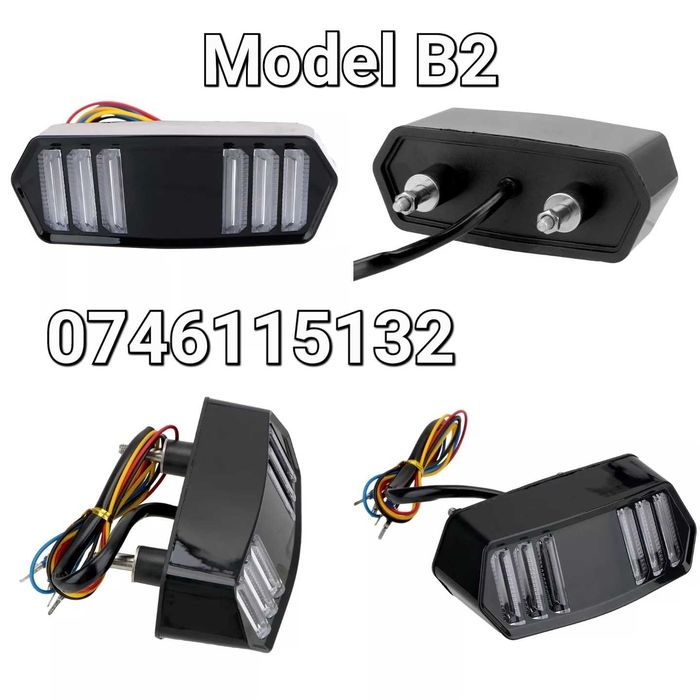 Lampa Led-Frana-Pozitie-Semnalizare-Moto Motocicleta Atv Scuter-Nou-B2