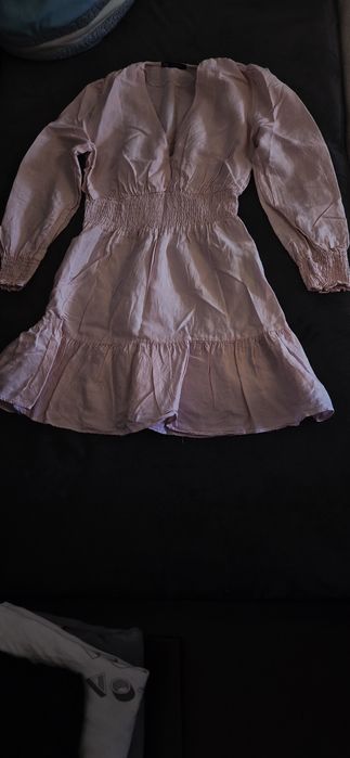 Rochie din In cu bumbac Zara