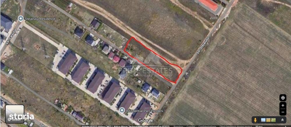 Teren intravilan 3000 mp de inchiriat Fundeni Dobroesti