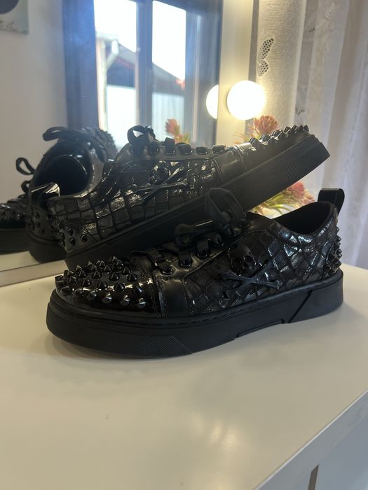 adidasi philipp plein black cu tepe