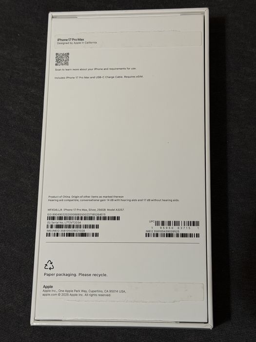 iPhone 17 Pro Max (SUA)