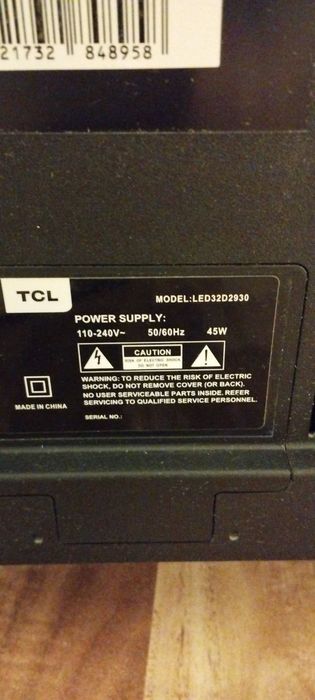 Продаю телевизор TCL LED32D2930
16:9,