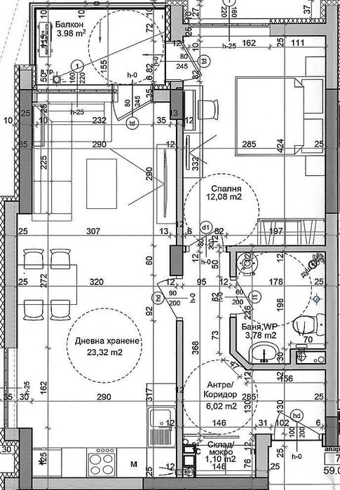 Продава се Двустаен апартамент в Бургас, Изгрев - 67 кв.м за 1747 €/кв.м - Снимка #2