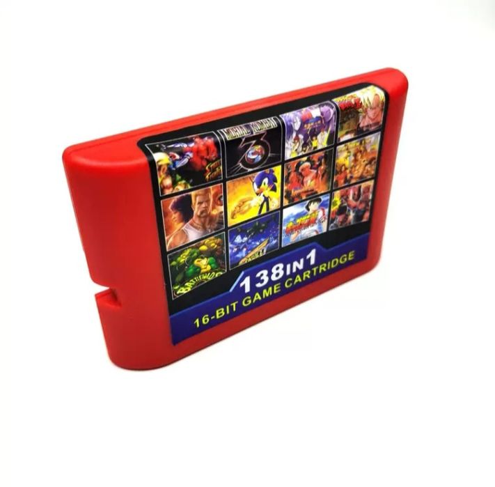 Sega 16 bit konsoli uchun kartrij (138 in1)