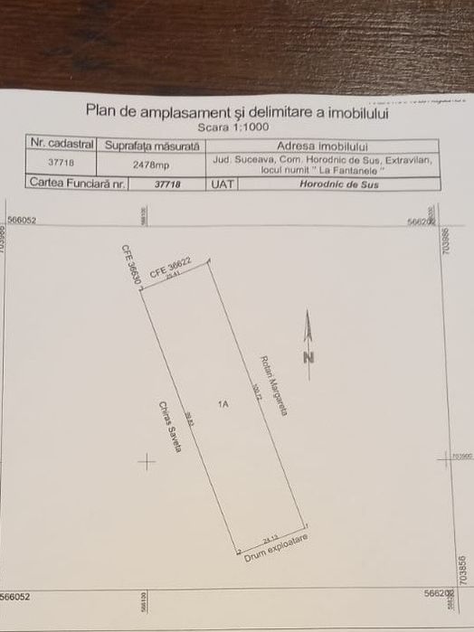 Teren centura Radauti (Horodnic de Sus)