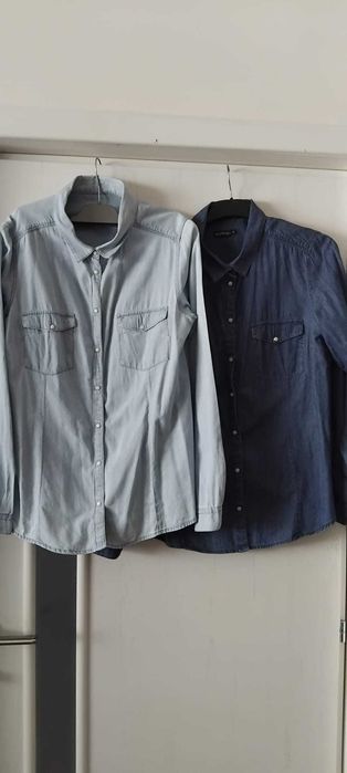 Lot 2 camasi denim ,de dama ,marime M/38/40