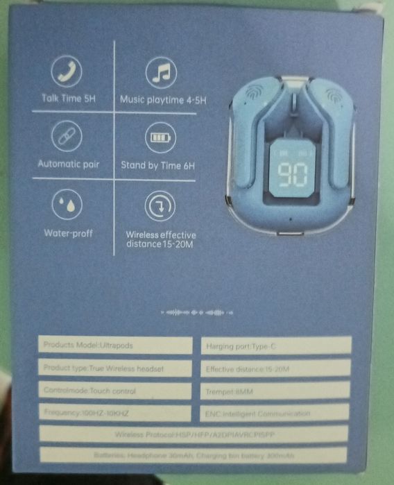 Ultrapods max зарядка Type-c