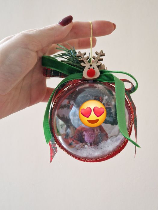 Коледни топки със снимка