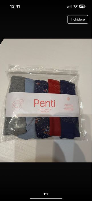 Set de 5 chiloți penti M