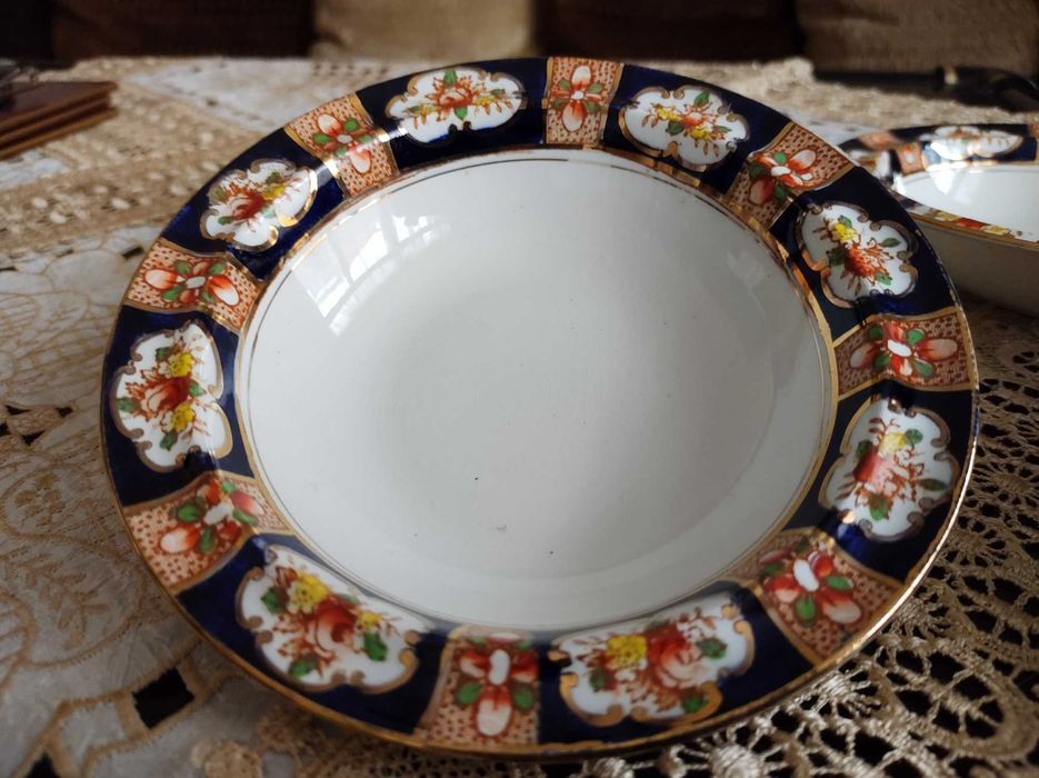 Античен английски комплект -4бр- F.W.BARROW&SON CORONATION WARE