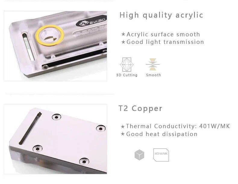 Водоблок Bykski B-RAM-D4-X