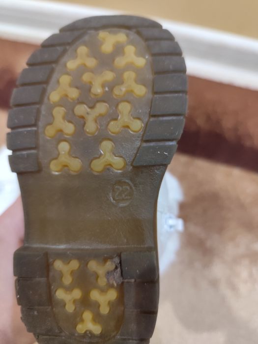 Детски зимни бели ботуши