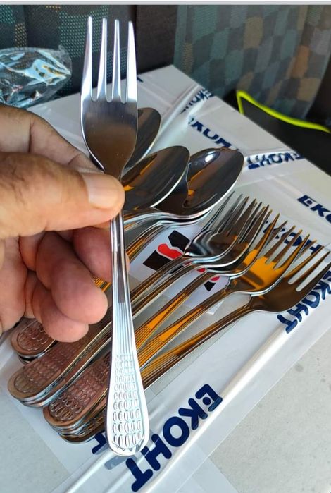 Лъжици Вилици и Ножове тип Перла от неръждавейка Чисто нови