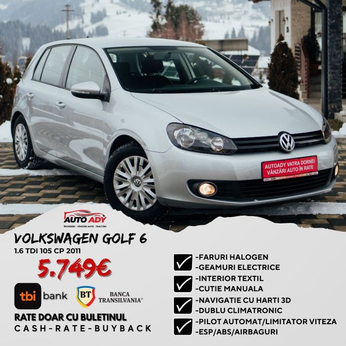 Volkswagen Golf 6 1.6 TDI 2011 POSIBILITATE RATE