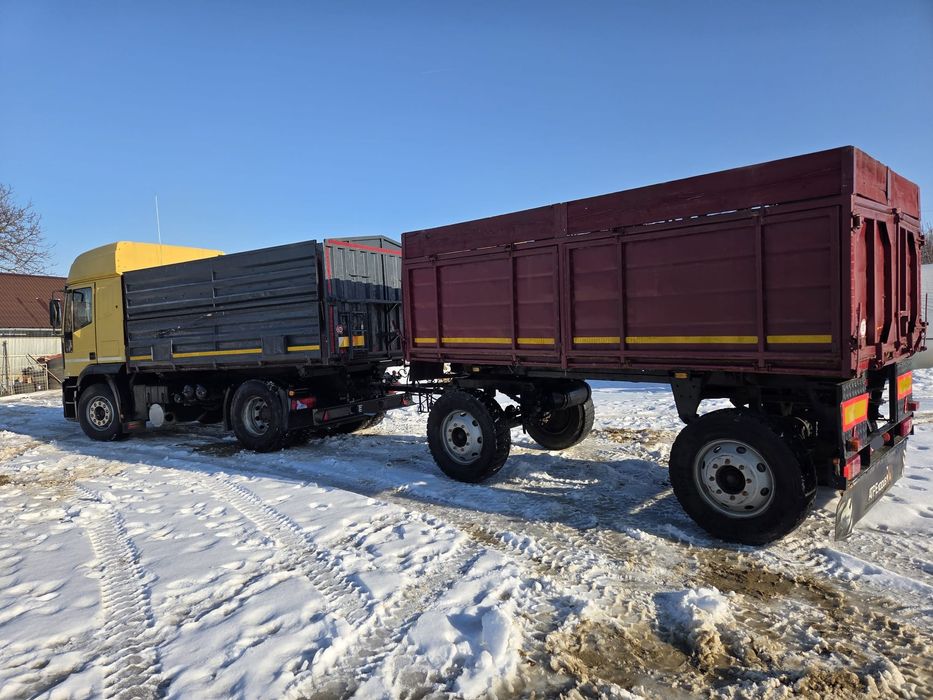 Iveco Magirus + remorca auto basculabila