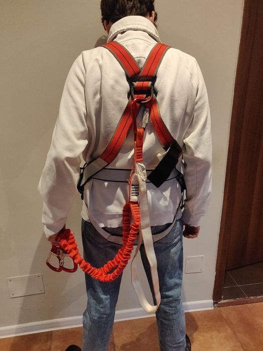 Ham alpinism utilitar WÜRTH + lonjă de asigurare – stare foarte bună