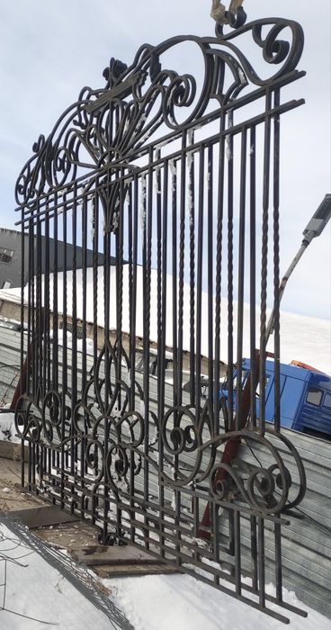 Забор металлический кованый