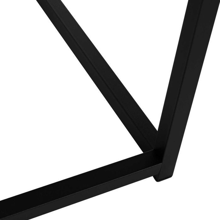 Комоплект Помощни маси Грей HM8762.12 цвят черен-бял мрамор