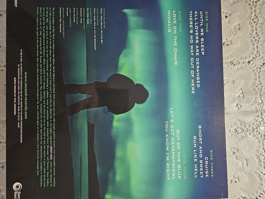 Двойной LP "Northern Light" David Gilmour