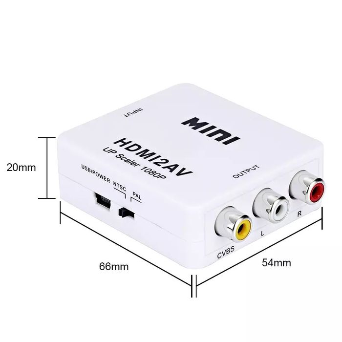 Адаптер конвертер HDMI к VGA, AV
