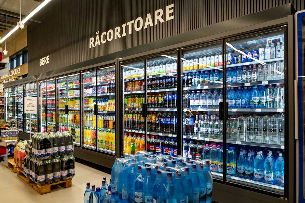 Vitrina Frigorifica Supermarket 3,19m / 5 usi/ Agregat Extern / Nou