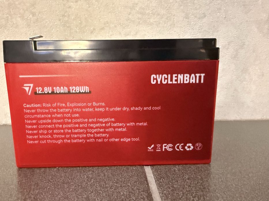 LiFePO4 аккумулятор Cyclenbatt 12.8V 10Ah (литий-железо-фосфатный)