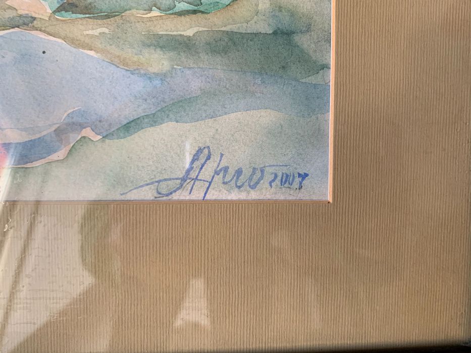 Като нова. Картина акварел на покойния художник Аргир Манасиев